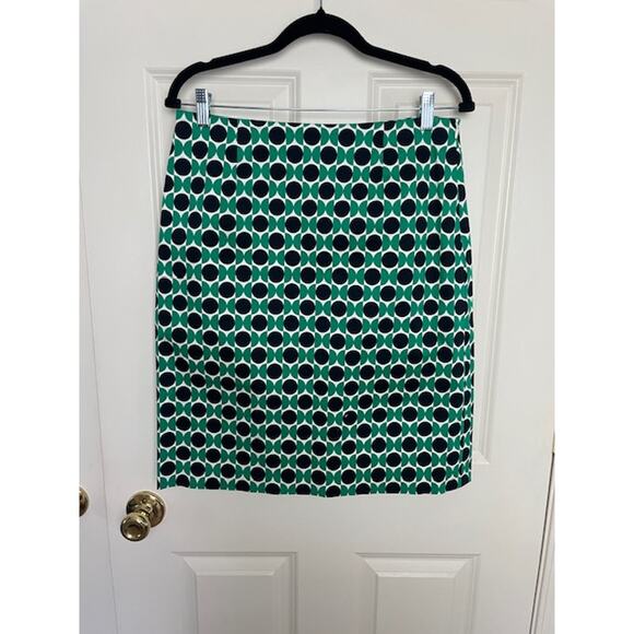 Doncaster Dresses & Skirts - Doncaster 8 Skirt Circle Graphic Print Green Pencil Skirt